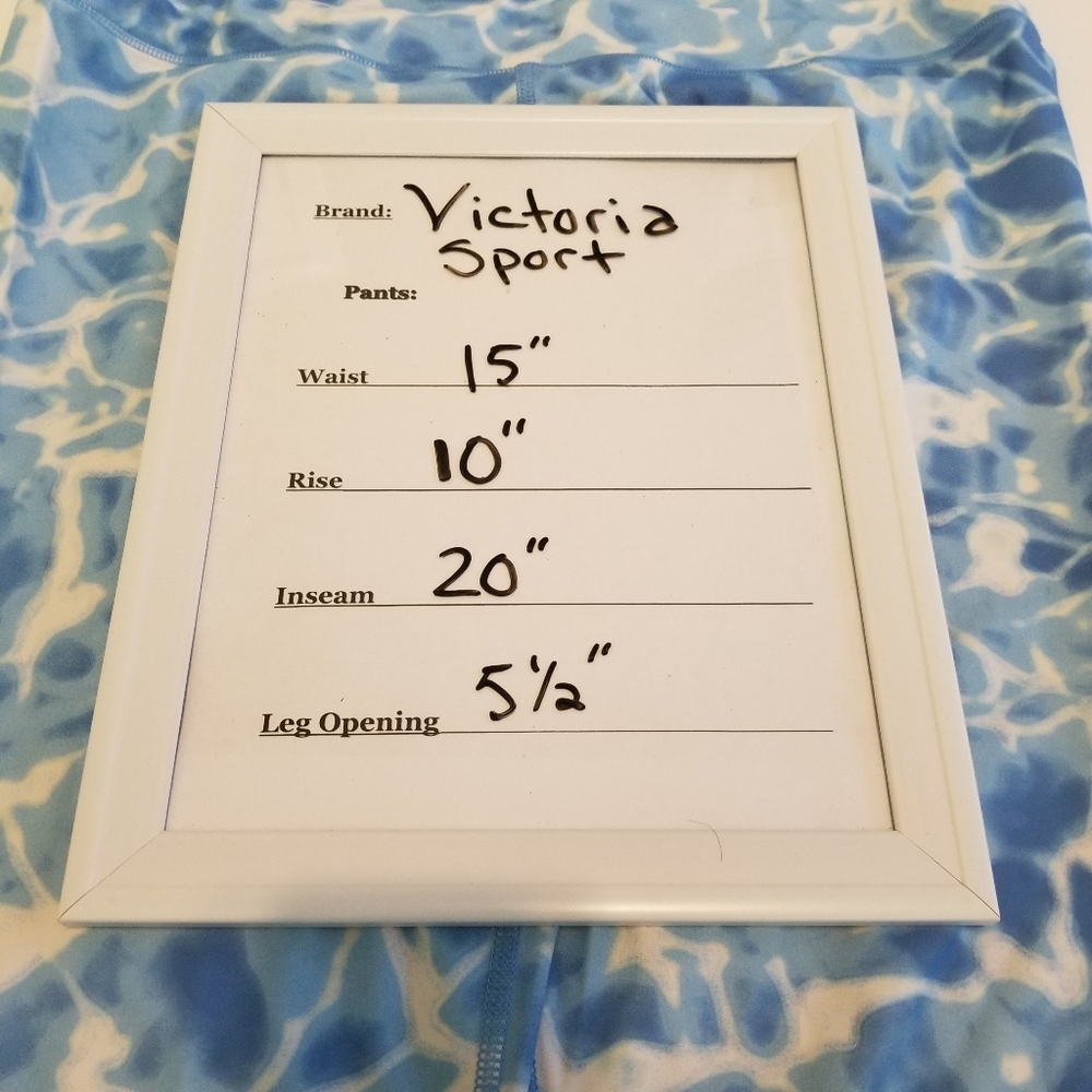 Victoria Sport Pool Blue/White Leggings - Picture 5 of 6
